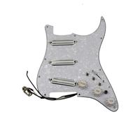 electric Guitar Pickguard pickup set Guitar Pickups SSS Small Double Track Humbucker Pickups 16-Way Tone Combin Type Fully Loaded Pickguard Pickups Set(White pearl)