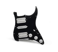 electric Guitar Pickguard pickup set HSH Pickguard Circuits Guitar Pickguard HSH Loaded Prewired Scratchplate Assembly Black/White(Black-White Pickup)