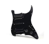 electric Guitar Pickguard pickup set Materials Are Environmentally HSH Pickguard Circuits Guitar Pickguard HSH Loaded Prewired Scratchplate Assembly(Black-Black Pickup)