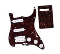 Electric Guitar Pickguard Pickup Set Of Brown Alnico 5 Loaded Prewired Electric Guitar Pickguard SSH HSS + Back Plate For FD ST Guitar Parts