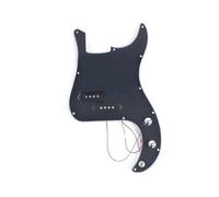 electric Guitar Pickguard pickup set PB Prewired Loaded Pickguard Plate With Pickup For 4 String P Bass Multi Colour(Black Pickguard)