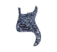 electric Guitar Pickguard pickup set PB Prewired Loaded Pickguard Plate With Pickup For 4 String P Bass Multi Colour(Black Pearl)
