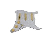 electric Guitar Pickguard pickup set Pickups Guitar 5 Pickups SSS Single Coils Pickups Loaded Pickguard/Yellow Pickup Covers Set(1-8)