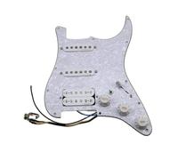 electric Guitar Pickguard pickup set Prewired Scratchplate Assembly ST Guitar Pickups SSH Style 7-Way Type Fully Loaded Pickguard Guitar Pickup(Green pearl)