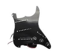 Electric Guitar Pickguard Pickup Single Coil Alnico Electric Guitar Pickguard Pickups Prewired 11 Hole SSS Guitar Accessories Pickguard Pickup(B)