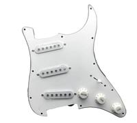 Electric Guitar Pickguard Pickup Single Coil Electric Guitar Pickguard Pickups Loaded Prewired 11 Hole SSS Guitar Accessories(J)