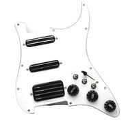 Electric Guitar Pickguard Pickup SSH Coil Splitting Pickups Electric Guitar Pickguard 2 Humbucker With Coil Pickup High Output Loaded Prewired(B)