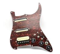 Electric Guitar Pickguard Pickup SSH Guitar Pickguard Wiring Loaded Prewired + Silence Converter ST Electric Guitar Double Coil Pickup(I)