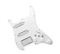 Electric Guitar Pickguard Pickup SSH-High Output Loaded Prewired Pickguard 2 Mini Humbucker With Coil Pickup For Electric Guitar Pickguard Pickups(B)