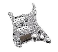 Electric Guitar Pickguard Pickup SSH Loaded Prewired ST Pickguard Set Model Ainico 5 Humbucker Pickups Coil Splitting Converter For FD St