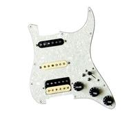 Electric Guitar Pickguard Pickup SSH Prewired Guitar ST Pickguard Loaded Alnico 5 Humbucker Pickups Coil Splitting Multi-Switch For FD ST