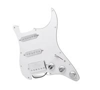 Electric Guitar Pickguard Pickup SSH Silver Pickup Pickguard Loaded Prewired Brass Cover Humbucker Assembly ST Guitar 48mm 50mm 52mm