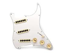 Electric Guitar Pickguard Pickup SSS 3 Single Coil Pickups Prewired ST Pickguard Big Screws Loaded Adjustable Electric Guitar Pickguard Pickup(D)