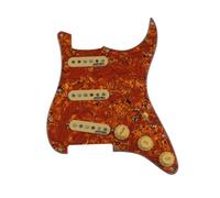 Electric Guitar Pickguard Pickup SSS Ainico 5 Single Coil Guitar Pickups 7-Way Type Fully Loaded Prewired Pickguard For Wiring Harness Guitar(L)