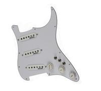 Electric Guitar Pickguard Pickup SSS Ainico 5 Single Coil Pickups 7-Way Type Fully Loaded Prewired Pickguard Set For ST Guitar Pickups(F)