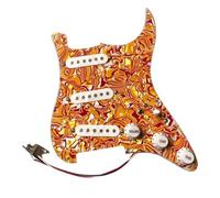 Electric Guitar Pickguard Pickup SSS Loaded Prewired ST Pickguard Single Coil Pickups 250K Copper Pots Multifunction Converter For FD ST Guitar(A)