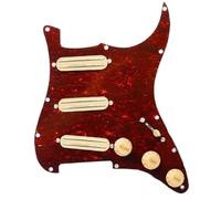 Electric Guitar Pickguard Pickup SSS Prewired Loaded Electric Guitar Pickguard Set Dual Rail Pickups For ST Style Guitar Mini Humbucker 9K(U)
