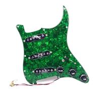 Electric Guitar Pickguard Pickup SSS Prewired Loaded Pickguard Alnico 5 Single Coil Pickups Set Retro White For ST Electric Guitar Replacement Parts