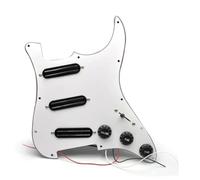 Electric Guitar Pickguard Pickup SSS Prewired Pickguard Mini Humbucker Electric Guitar Loaded Prewired Scratchplate For ST Guitar(B)