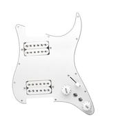 Electric Guitar Pickguard Pickup ST Electric Guitar Pickguard Pickup HH Alnico Pickup Three-layer PVC Pickguard Can Be Cut Into Single Pieces(A)
