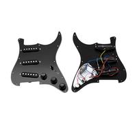 Electric Guitar Pickguard Pickup ST Electric Guitar Pickguard Three Single Pickup Pickguard Pickup Pickguard Suitable For Electric Guitar(Black)