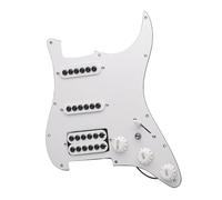 Electric Guitar Pickguard Pickup ST Electric Guitar Pickup Single Double Pickguard With Independent Cut Converter Six-string Umbrella Pickup(White)