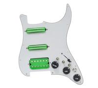 Electric Guitar Pickguard Pickup ST Guitar SSH Coil Splitting Prewired Pickguard Two Humbucker And One Humbucker 9K/9K/15K +Silence Converter(D)