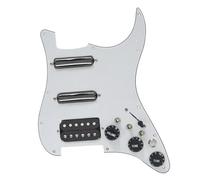 Electric Guitar Pickguard Pickup ST Guitar SSH Coil Splitting Prewired Pickguard Two Humbucker And One Humbucker 9K/9K/15K +Silence Converter(B)