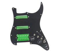 Electric Guitar Pickguard Pickup ST Guitar SSH Coil Splitting Prewired Pickguard Two Humbucker + One Humbucker 9K/9K/15K +Silence Converter(C)