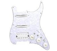Electric Guitar Pickguard Pickup ST Guitar SSH Coil Splitting Prewired Pickguard Two Mini Humbucker + One Humbucker 9K/9K/15K +Silence Converter(H)