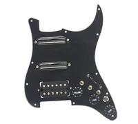 Electric Guitar Pickguard Pickup ST Guitar SSH Coil Splitting Prewired Pickguard Two Mini Humbucker And One Humbucker 9K/9K/15K +Silence Converter(A)