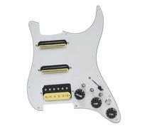 Electric Guitar Pickguard Pickup ST Guitar SSH Coil Splitting Prewired Pickguard Two Mini Humbucker + One Humbucker 9K/9K/15K +Silence Converter(O)