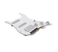 Electric Guitar Pickguard Pickup ST SSH Silver Pickup Pickguard Electric 48/50/52 Brass Cover Humbucker Loaded Prewired Scratchplate Assembly