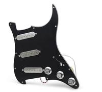 Electric Guitar Pickguard Pickup ST SSS Silver Pickup Pickguard Electric Guitar Pickguard And Loaded Prewired Scratchplate Assembly(B)