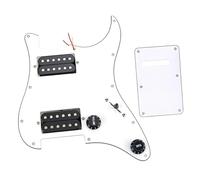 Electric Guitar Pickguard Pickup White Guitar Prewired Pickguard HH Loaded Pickguard With Humbucker Pickups Set And Backplate For Electric Guitar