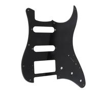 Electric Guitar Pickguard, PVC Plastic Guard Plate, Scratch - Resistant Front Cover with Aluminum Foil Shielding for Fender Style Guitars (1 Layer Black GSSH68)