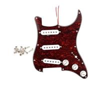 Electric Guitar Pickguard Red SSS Pre Wired Pickguard For Guitar