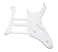 Electric Guitar Pickguard Replacement Scratch Plate For Ibanez RG250 Style 7 V Configuration White Or Black Color Quality Finish Verify Size Before Order(White)