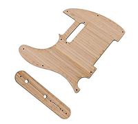 Electric Guitar Pickguard Scratch Plate Set Electric Guitar Bass Natural Bamboo Pickguard Guitar Replacement Pickguard
