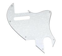 Electric Guitar Pickguard Set 7 Holes Professional F Hybrid Electric Guitar Pickguard Durable Standard Modern Style(4ply White)