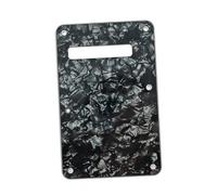 Electric Guitar Pickguard Set Music Lovers 6 Holes Standard Electric Guitar Back Plate Cavity Cover Pickguard ST Modern Style(Black 4ply)