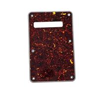 Electric Guitar Pickguard Set Music Lovers 6 Holes Standard Electric Guitar Back Plate Cavity Cover Pickguard ST Modern Style(Brown)