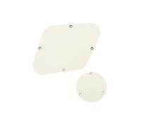 Electric Guitar Pickguard Set Professional Two Pack LP Style Guitar Back Plate Control Converter Cavity Cover Stylish Portable(Ivory 3ply)