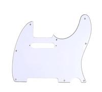 Electric Guitar Pickguard Set Suitable For TL Single-hole Electric Guitar Pickguard Colored Front Cover Left-handed/right-handed(White R)