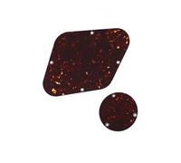 Electric Guitar Pickguard Set Two Pack LP Style Guitar Back Plate Control Converter Cavity Cover Stylish And Portable(Brown)