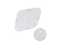 Electric Guitar Pickguard Set Two Pack LP Style Guitar Back Plate Control Converter Cavity Cover Stylish And Portable(White 4ply)