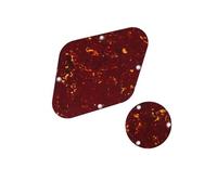 Electric Guitar Pickguard Set Two Pack LP Style Guitar Back Plate Control Converter Cavity Cover Stylish Portable(Red 4ply)