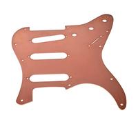 Electric Guitar Pickguard, Smooth Pickguard Protection Plate Scratch Resistant Protector Easy to Install for Musical Instrument (Red Copper)