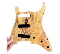 Electric Guitar Pickguard Sollid Wood Spalted Maple Hand Made 11 Holes 3 Ply Electric Pickguard Protective Guitar