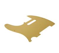 Electric Guitar Pickguard, Sturdy Aluminum Alloy Scratch Plate, Easy Install Front Guard for Guitars, Unique Stylish Design, Scratch Prevention Accessory (Gold Color)